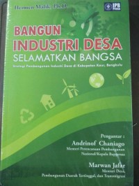 Image of Bangun Industri Desa Selamatkan Bangsa