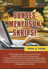 Image of Sukses Menyusun Skripsi